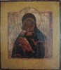 Antique 1800 Russian Icon Of The Vladimirskaya Mother Of God