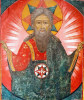 Antique Russian 18c Icon Of God The Father