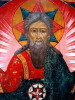 Antique Russian 18c Icon Of God The Father