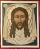 Antique  Monumental 17c Russiandouble-Sided  Icon Of The Mandylion/Baptism