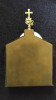 Antique 19C Bone Carved Bronze Russian Icon Of Donskaya Mother Of God