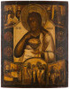 Antique 19c Three Russian Icon of Deesis