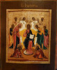 Antique 19c Russian icon of Deesis Kovcheg