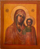 Antique 19c Russian icon of Kazan Mother of God (17224)