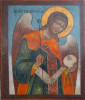 Antique 18c Russian icon of Archangel Mihail(17231)