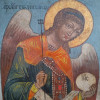 Antique 18c Russian icon of Archangel Mihail(17231)