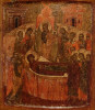 Antique 17c Russian icon of Dormition Uspenie (77852)