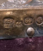 Antique 84 Silver Russian Icon of Christ with Kiot (2898)