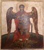Antique 18c Monumental Russian icon of St.Mihail
