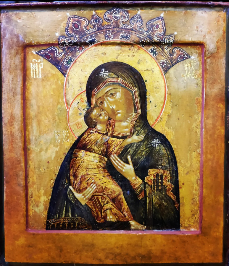 Antique 17c Russian icon of Volokolamskaya | Antique Russian Ikons