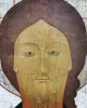 Antique 17c Russian icon of the "Grimm Eye"