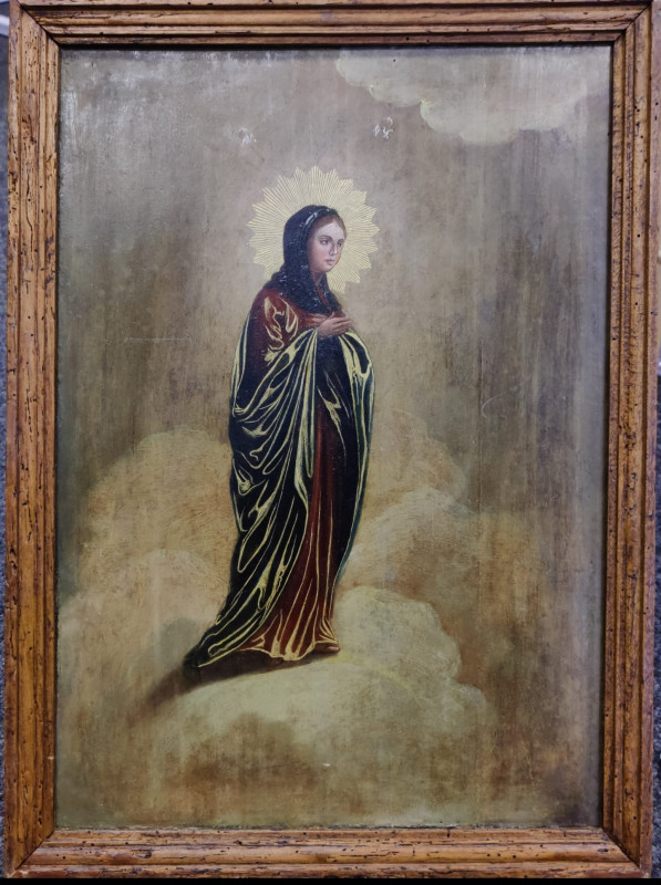 Antique 19c Russian icon of Fertile Sky
