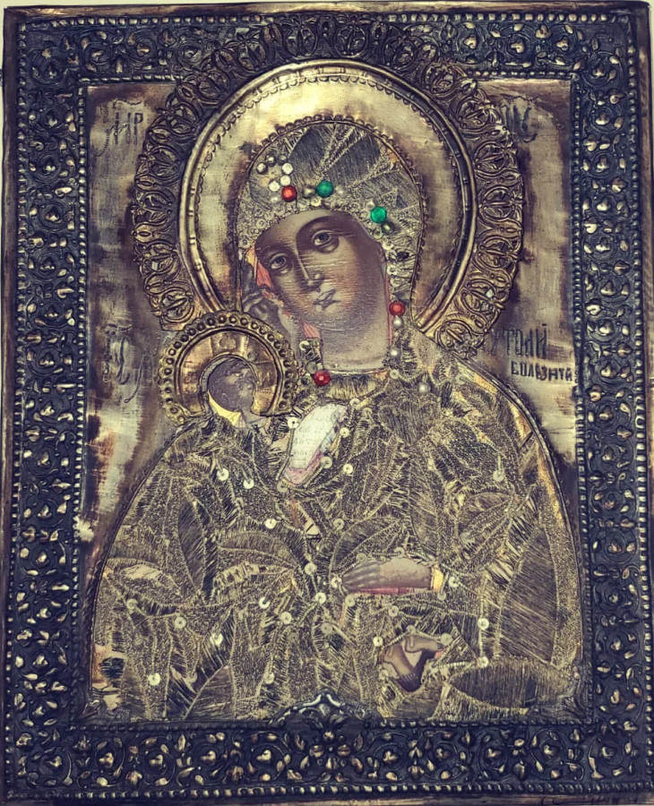 Antique Russian icon of Healing the Illness