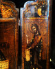 Antique 18c Russian icon Skladen of Deesis