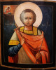 Antique 18c Russian icon of St.Evgeny (2336)