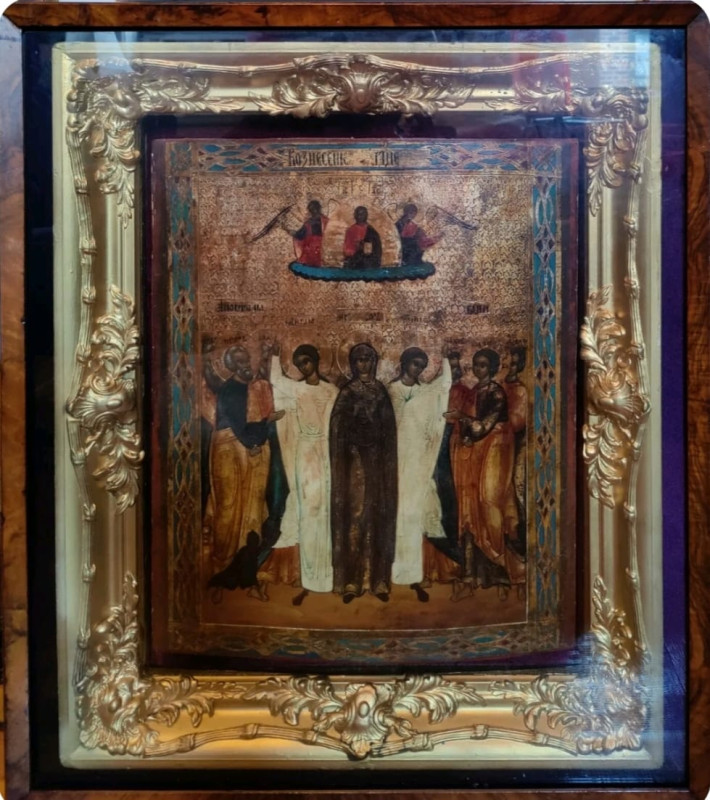 Antique 19c Ascension of Christ & Kiot