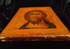 Antique Russian icon of the Christ The Grimm Eye