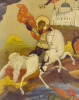 Antique 18c Russian icon of St.George (12489)