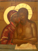 Antique 19c Russian icon of "Don't Weep for me Mother (10001)