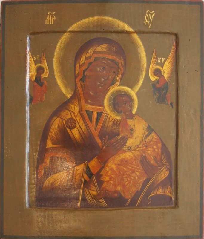 Antique 19c Russian icon of "Passion" (24293)