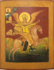 Antique 19c Russian icon of St Mihail(11455)