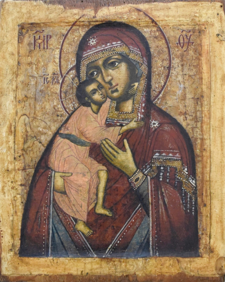 Antique 18c Russian icon of Fedorov (12019)