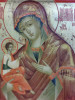 Antique 19c Russian icon of Grebenskaya(11038)