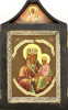 Antique 19c Russian icon Skladen of Sporuchnitsa Greshnux(11882)