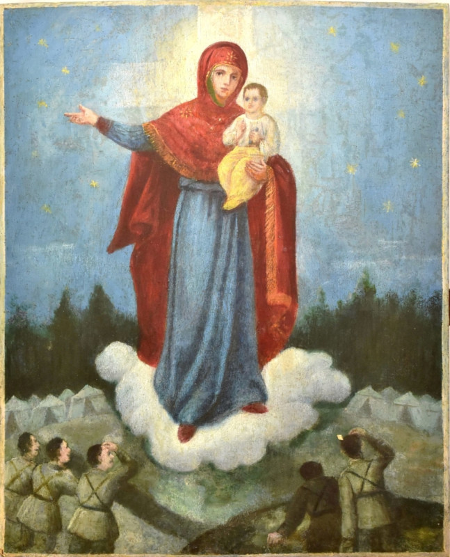 Antique Russian icon of Augustovskaya (11731