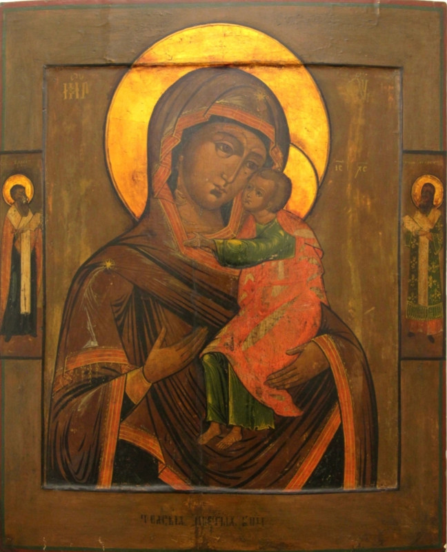 Antique 19c Russian icon of Tolgskaya (11444)