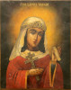 Antique 19c Russian icon of Tamara (11330)