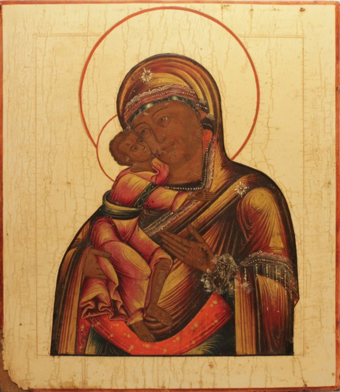 Antique 18c Russian icon of Fedorov (51102)