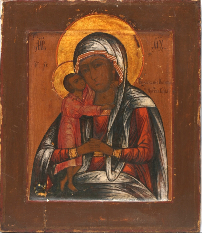 Antique 19c Russian icon of the "Seeker of the Lost"(45538)
