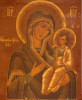 Antique 19c Russian icon Iverskaya (62491)