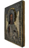 Antique 19c Russian 84 Silver icon of Christ (22555)