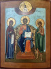 Antique 19c Russian icon of Deesis (2354)