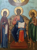 Antique 19c Russian icon of Deesis (2354)