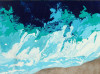 American Abstract Oil On Canvas Signed Christ K.