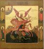 Antique 19c Russian Icon of St Mihail (Michael)(11465)