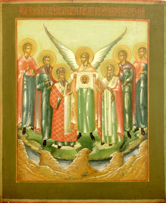 Antique 19c Russian icon of St Mihail (Michael) (98471(
