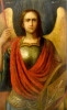 Antique 19c Russian icon of St.Mihail(13310)