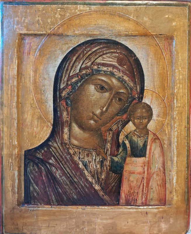 Antique 18c Russian Icon of Kazan (5512)