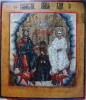 Antique 18c Russian icon of the Coronation (73125)