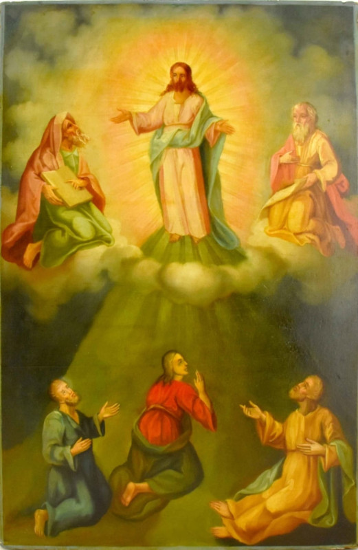 Antique 19C Russian Icon of Transfiguration (1337)