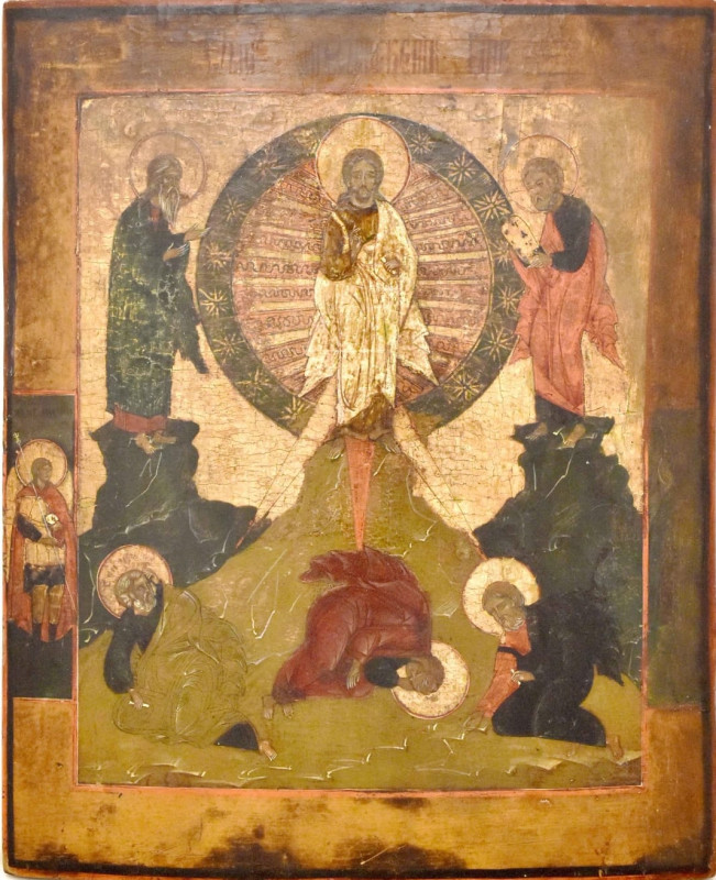 Antique 18c Russian icon of Transfiguration (1429)