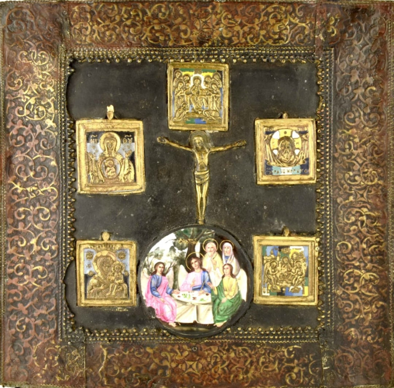 Antique 19c Russian icon of Staroteca (1367)