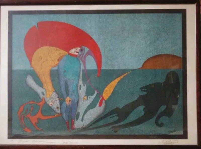 Mihail Chemiakin lithograph signed (0115)