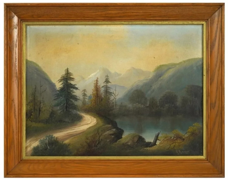 Alois Arnegger Oil on Canvas (Austrian 1879-1963) (0114)