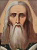 Antique 19c Russian icon of God Father "Savaof"(1343)