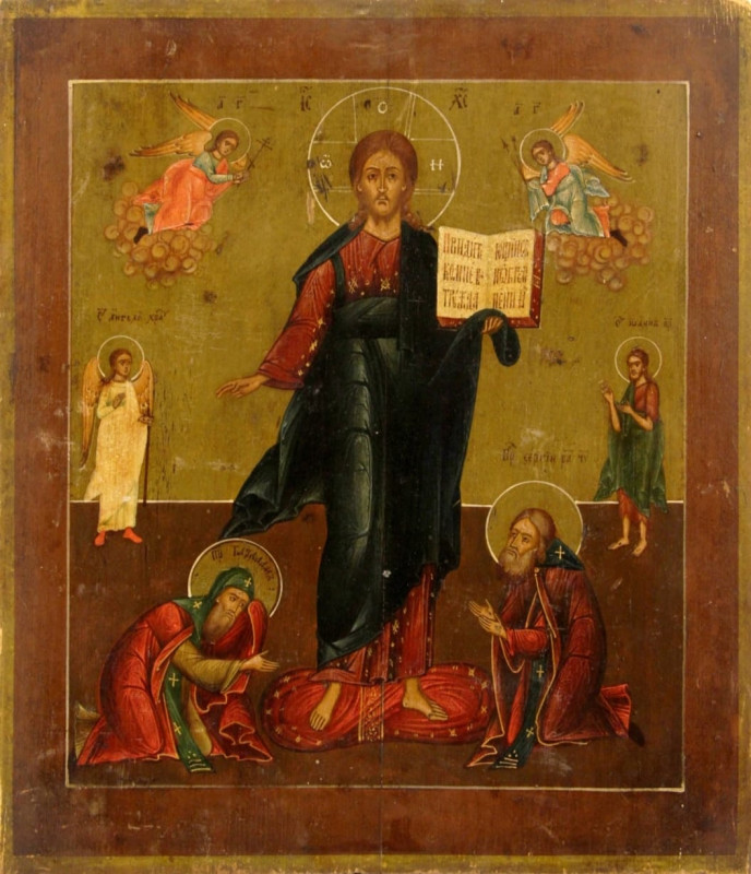Antique 18c Russian Icon of Christ Smolenskiy(83531)